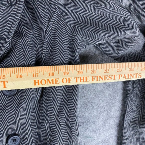 Ezekiel Pea Coat Medium Women's Gray Adults Cotton Blend M - Picture 6 of 10